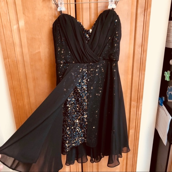 Mark & James Badgley Mischka Sheer Sequin Sz6 - Picture 4 of 8